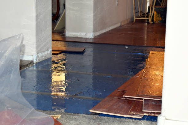 Professional Flood Cleanup technician working in York Beach, ME
